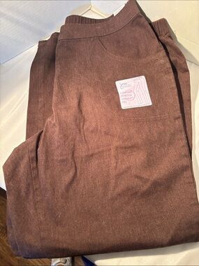 Comfort Stretch Straight Leg women’s Pants - Brown